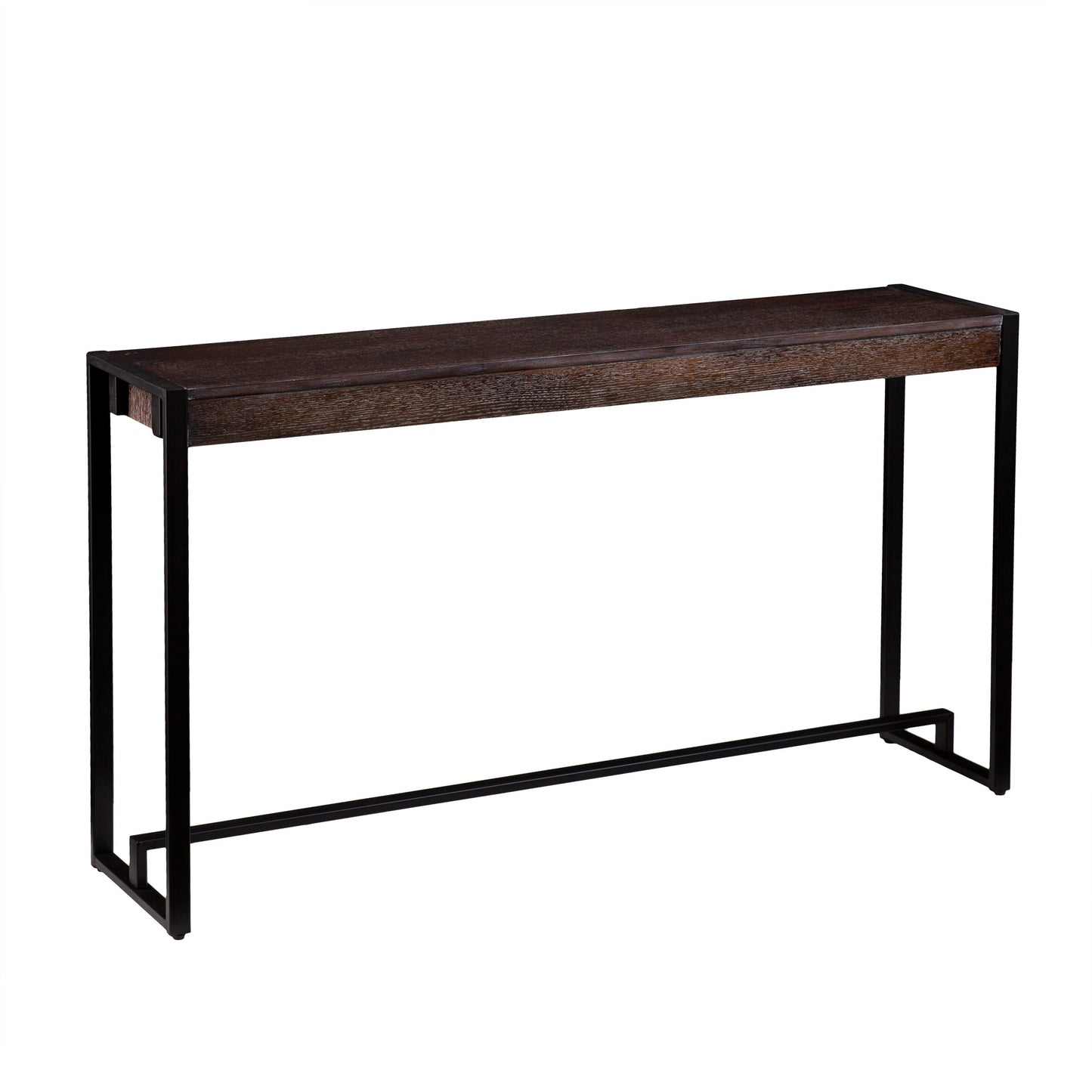 Brown and Black Sled Console Table By Homeroots | Console Tables | Modishstore - 2