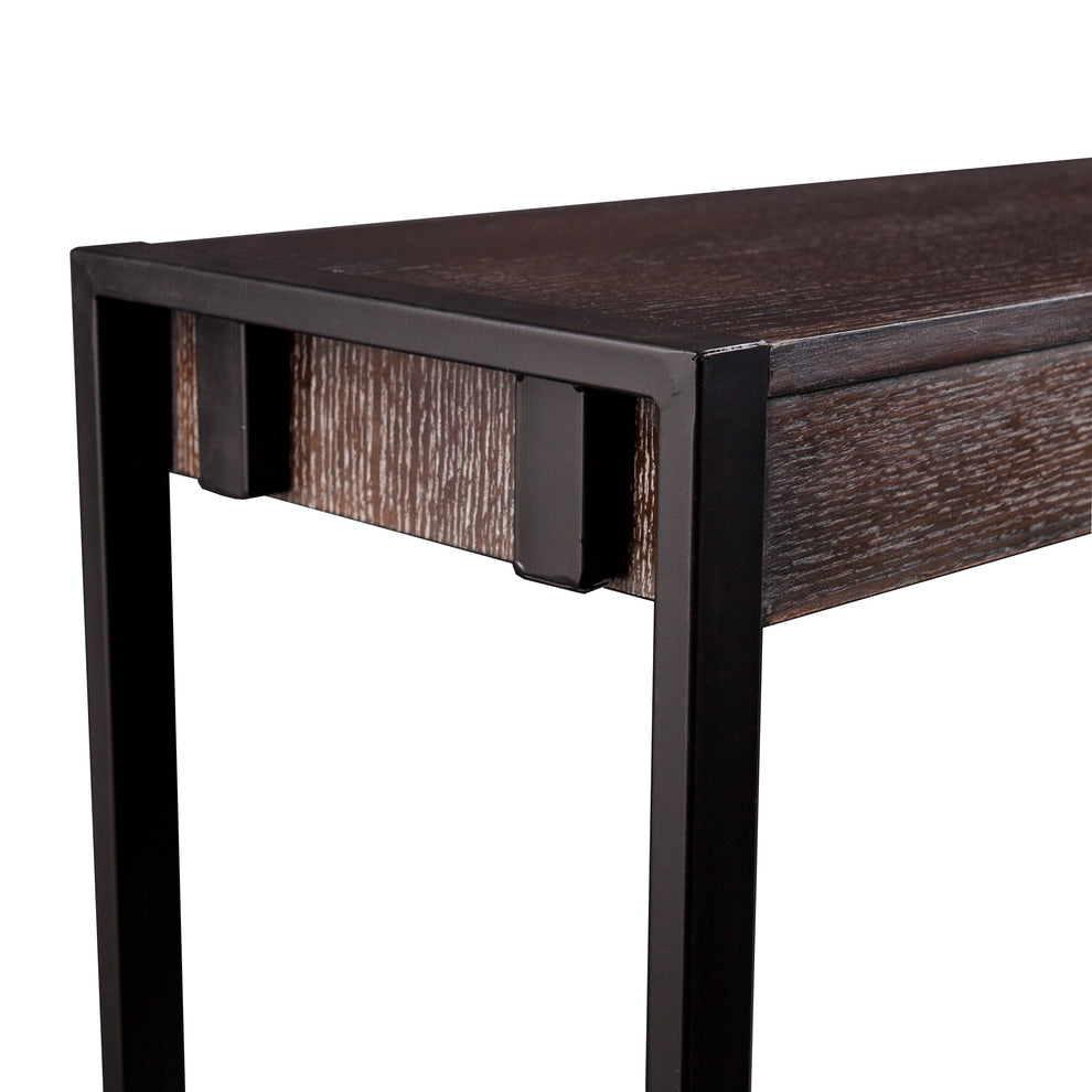 Brown and Black Sled Console Table By Homeroots | Console Tables | Modishstore - 4