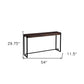 Brown and Black Sled Console Table By Homeroots | Console Tables | Modishstore - 3