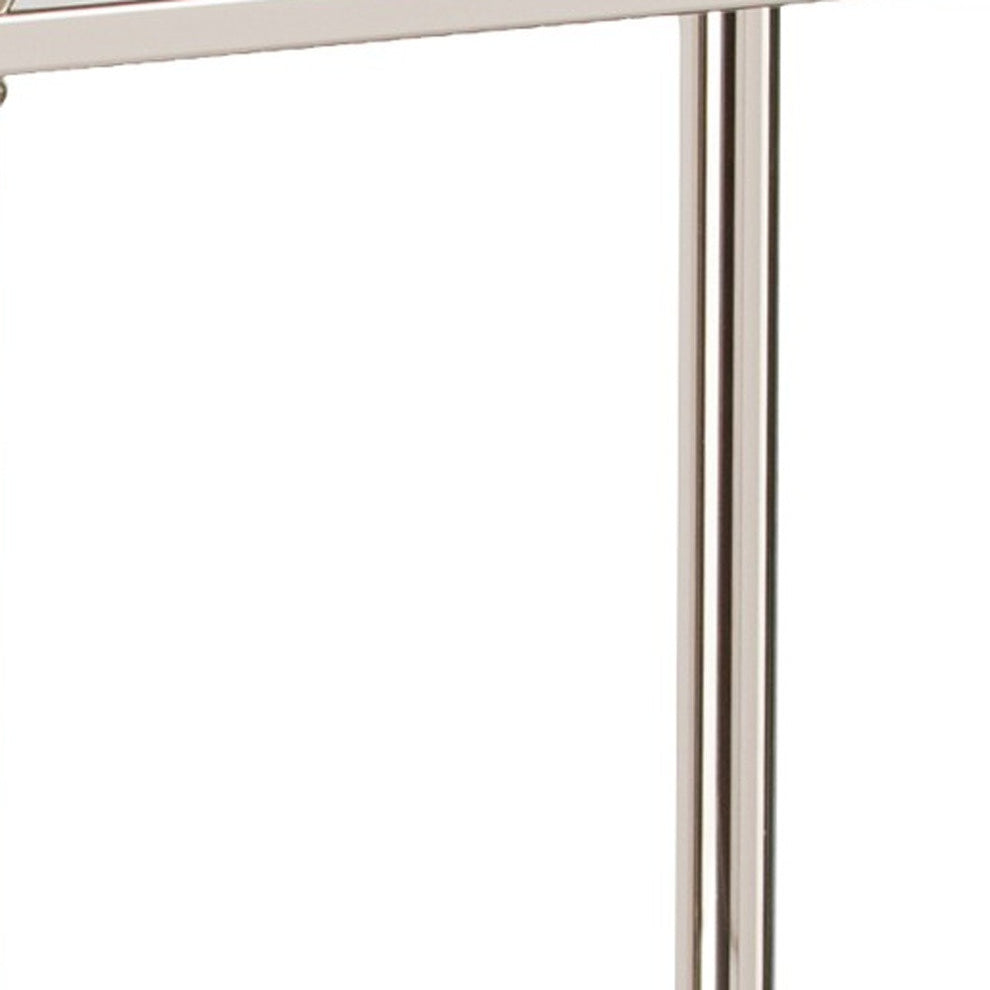 Silver Glass And Iron Square Mirrored End Table By Homeroots | End Tables | Modishstore - 5