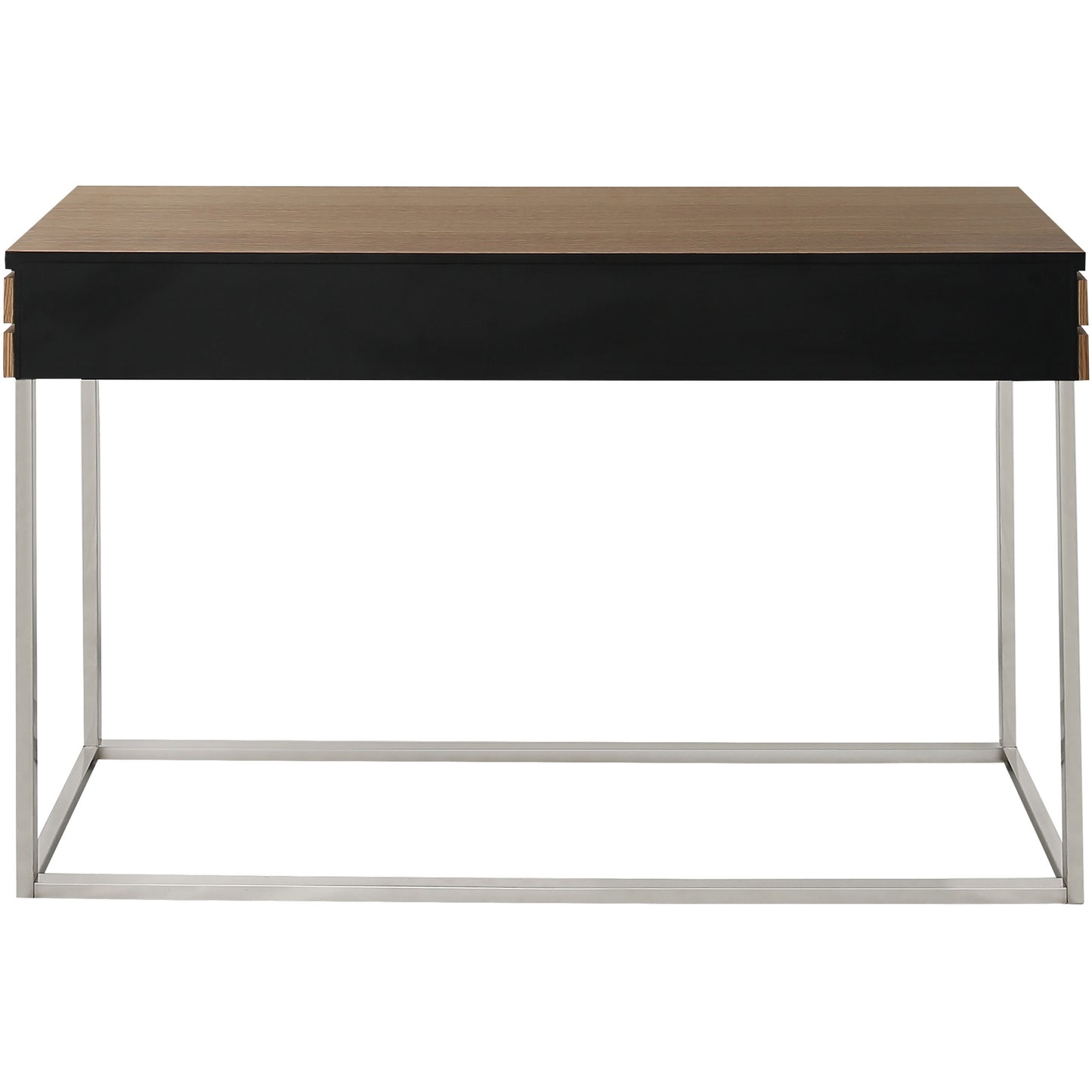 Brown and Silver Frame Console Table And Drawers By Homeroots | Console Tables | Modishstore - 5