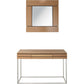 Brown and Silver Wood Frame Console Table With Drawer By Homeroots | Console Tables | Modishstore - 6