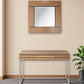 Brown and Silver Wood Frame Console Table With Drawer By Homeroots | Console Tables | Modishstore - 4