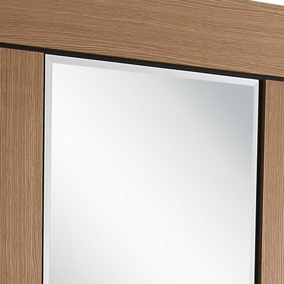 Brown and Silver Wood Frame Console Table With Drawer By Homeroots | Console Tables | Modishstore - 3