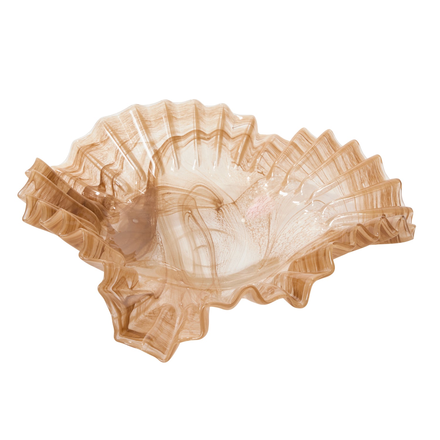 Pleated Glass Bowl By Accent Decor | Decorative Bowls | Modishstore - 2