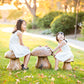 Teak Mushroom Stools By Garden Age Supply
