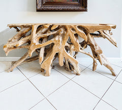 Habini Root Console Table By Garden Age Supply