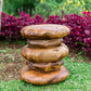 Teak Stacked Stool By Garden Age Supply