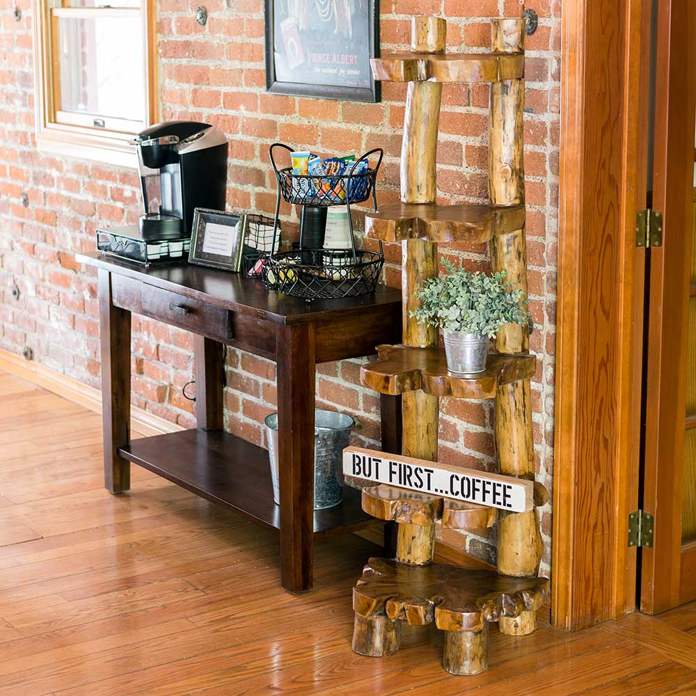 Teak 5-Tier Display Stand By Garden Age Supply | Sculptures | Modishstore - 1