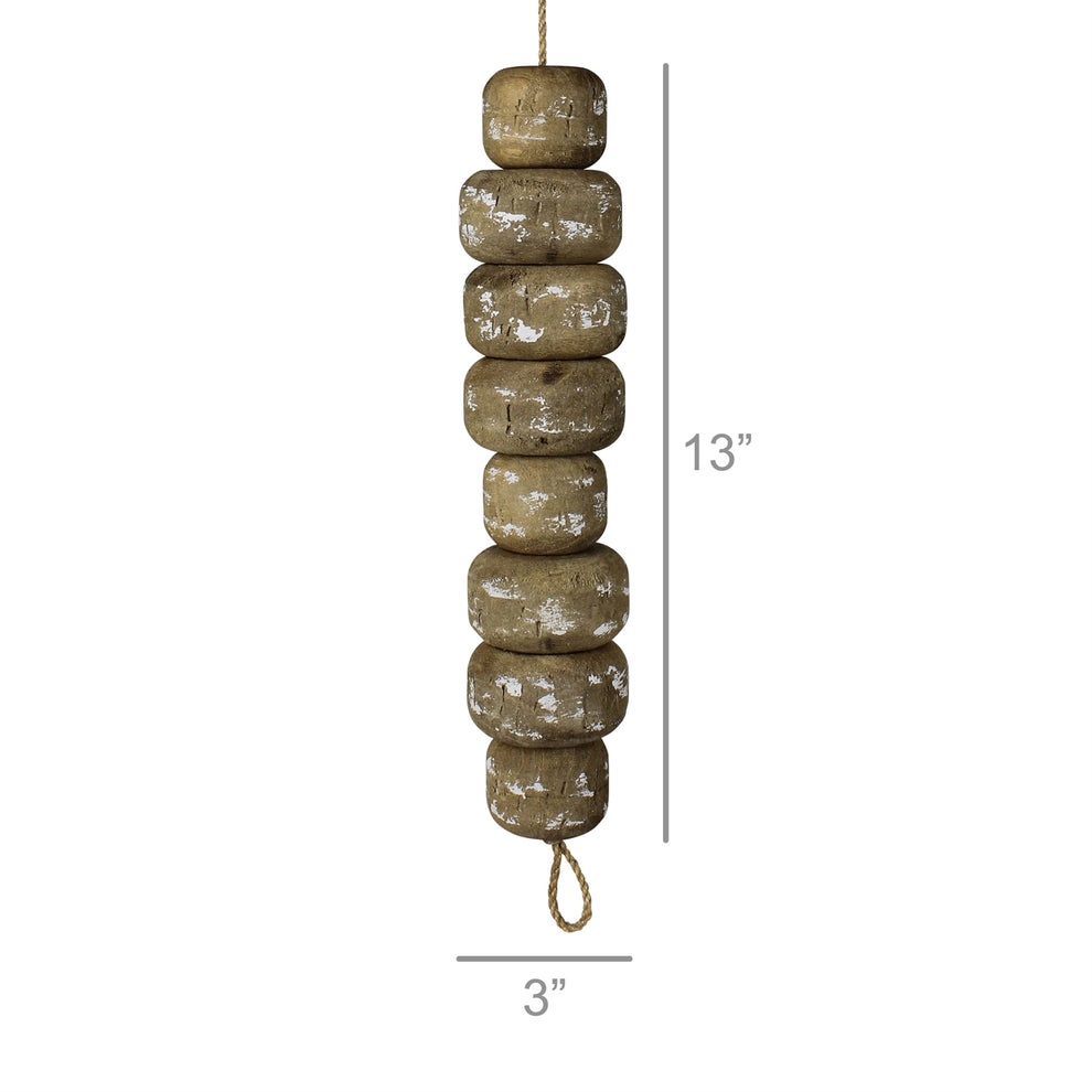 Kelso Oversized Wood Bead Strand Set Of 4 By HomArt | Ornaments | Modishstore - 4