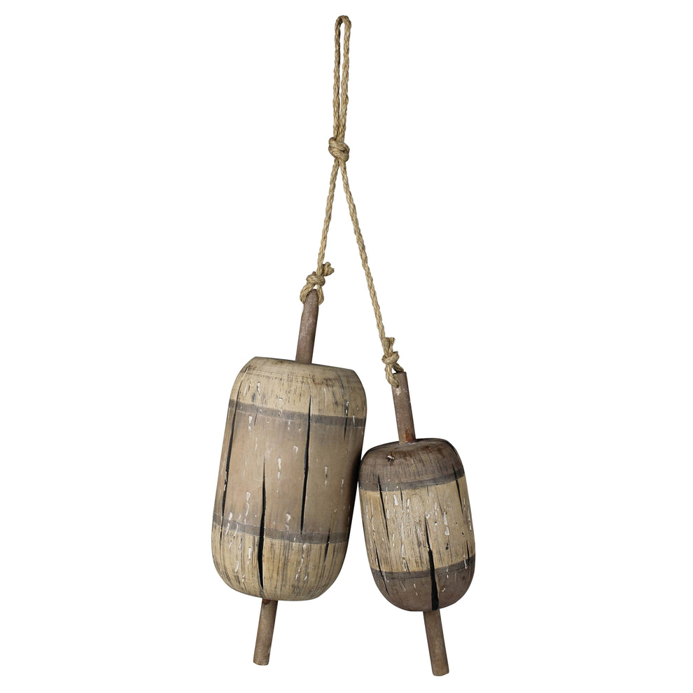 Decorative Bobbers, Wood Set Of 4 By HomArt | Ornaments | Modishstore - 2