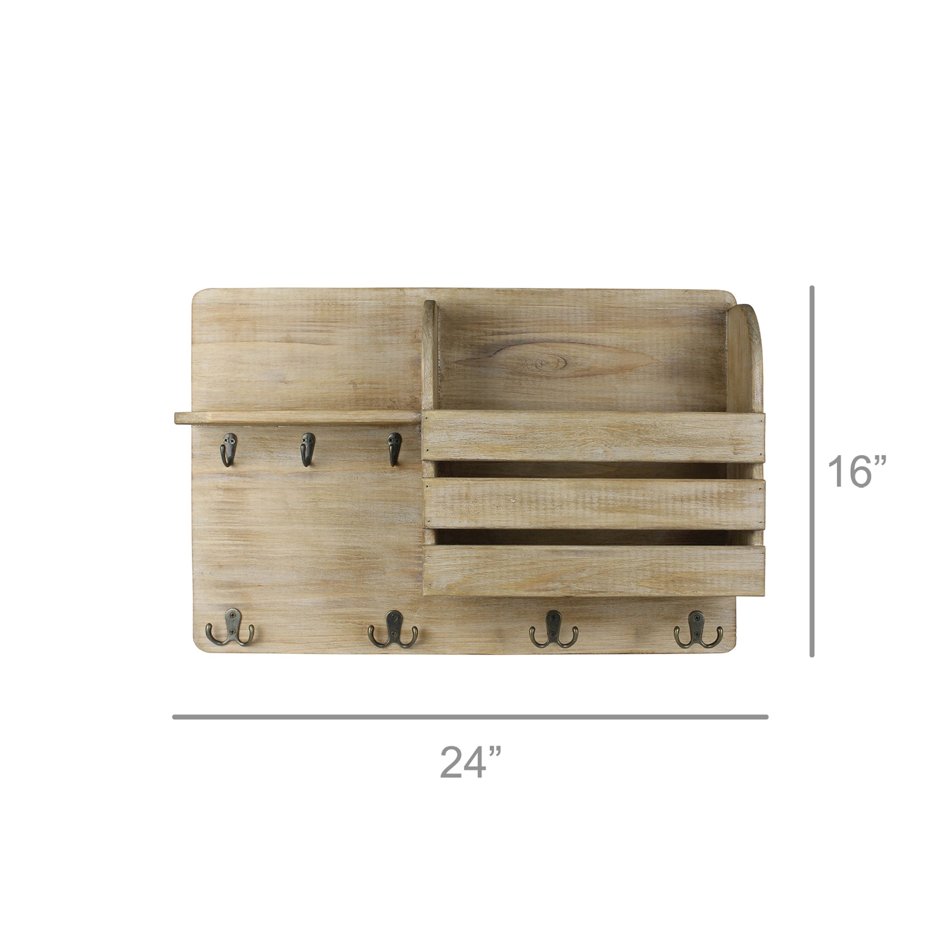 Quince Wall Shelf Organizer, Wood Set Of 4 By HomArt | Wall Shelf | Modishstore - 3