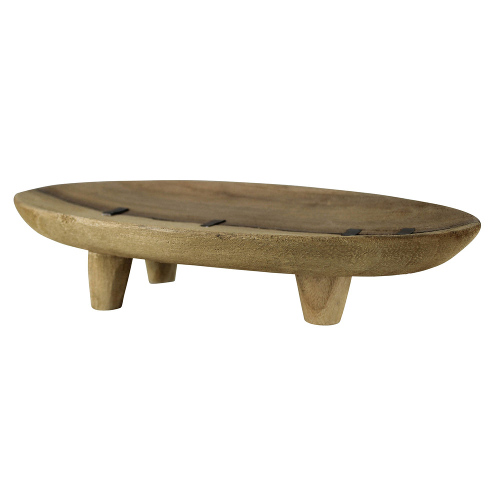 Thatched Wood Tray, Wood Set Of 4 By HomArt | Decorative Trays & Dishes | Modishstore - 2