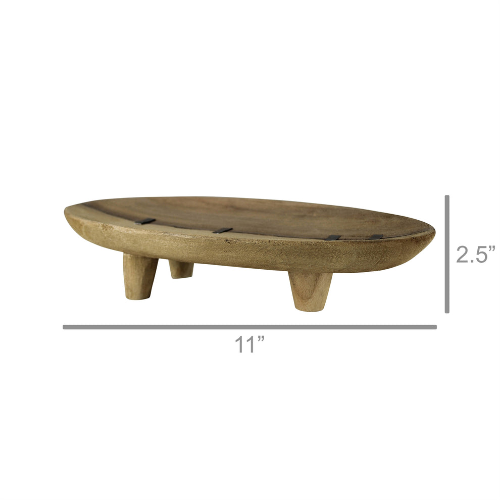 Thatched Wood Tray, Wood Set Of 4 By HomArt | Decorative Trays & Dishes | Modishstore - 3