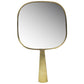 Monroe Hand Mirror, Brass By HomArt | Mirrors | Modishstore