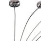 Nickel Five Lights Arc Floor Lamp With Nickel Dome Shade By Homeroots | Floor Lamps | Modishstore - 4