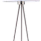 White Tripod Floor Lamp With White Drum Shade By Homeroots | Floor Lamps | Modishstore - 4