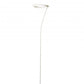 White LED Torchiere Floor Lamp With White By Homeroots | Floor Lamps | Modishstore - 1