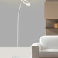 White LED Torchiere Floor Lamp With White By Homeroots | Floor Lamps | Modishstore - 8