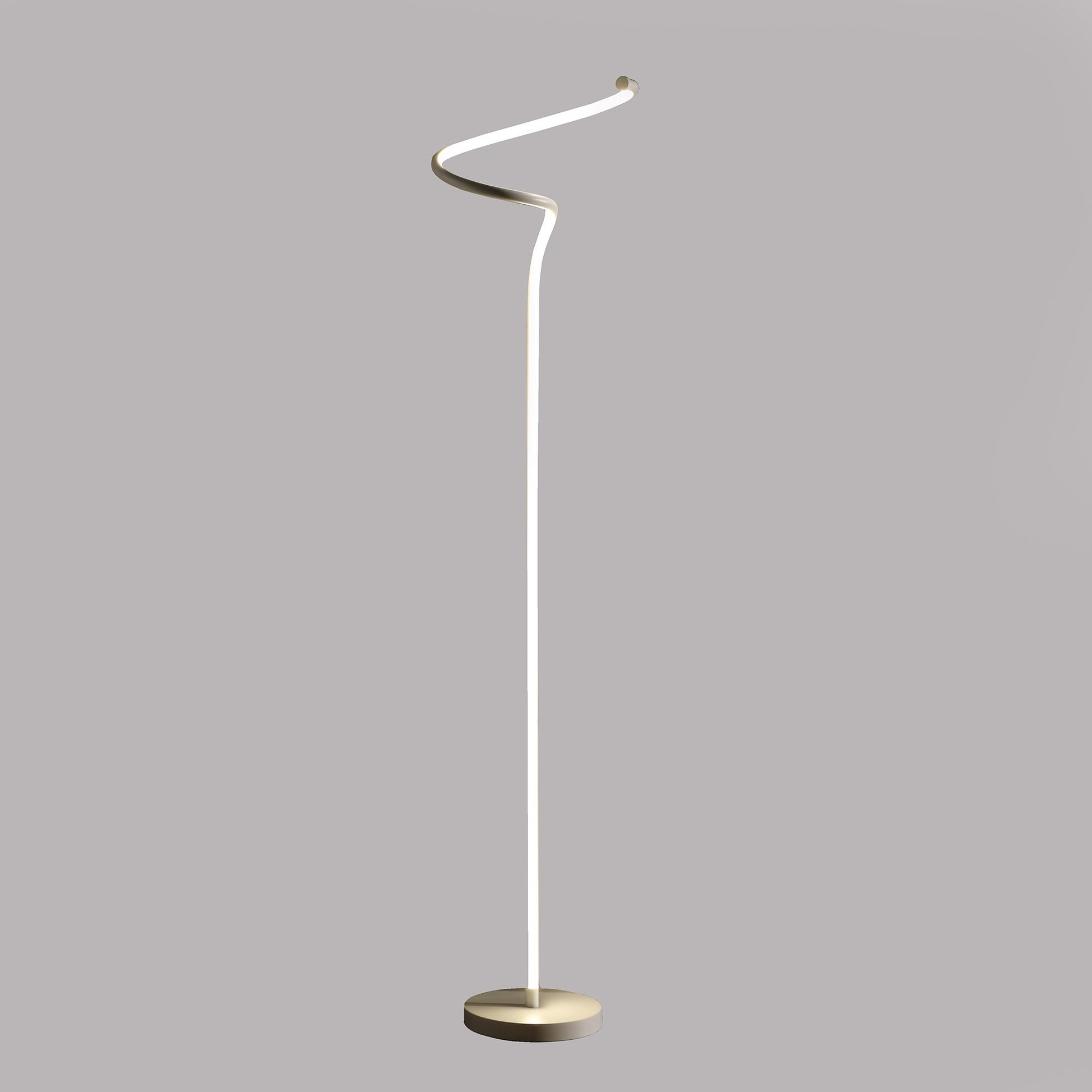White LED Novelty Floor Lamp With White By Homeroots | Floor Lamps | Modishstore - 2