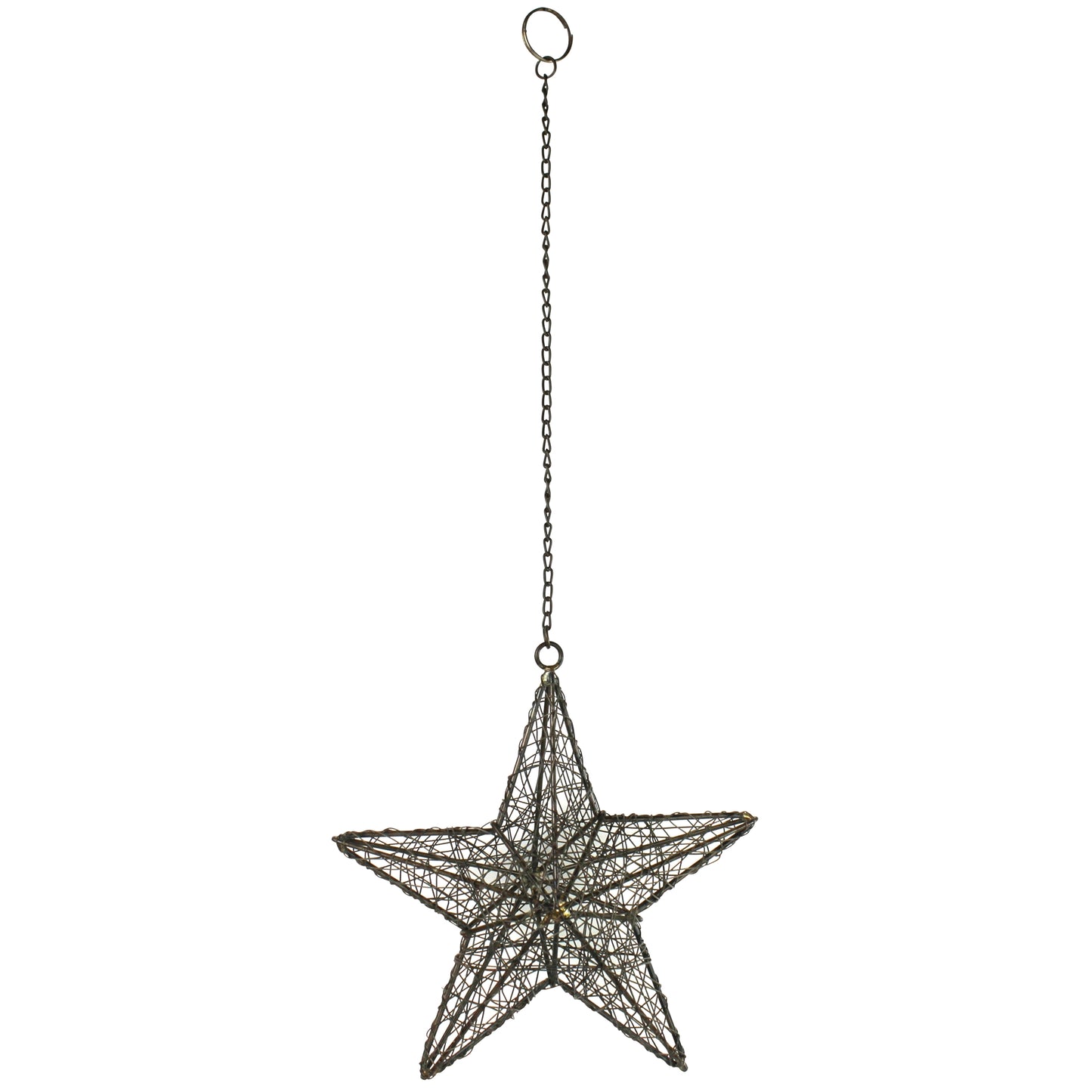 Wire Star - Medium, Rust Set Of 4 By HomArt | Ornaments | Modishstore - 2
