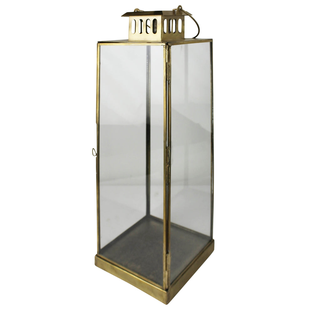 Leon Lantern, Brass - Large By HomArt | Lanterns | Modishstore - 2