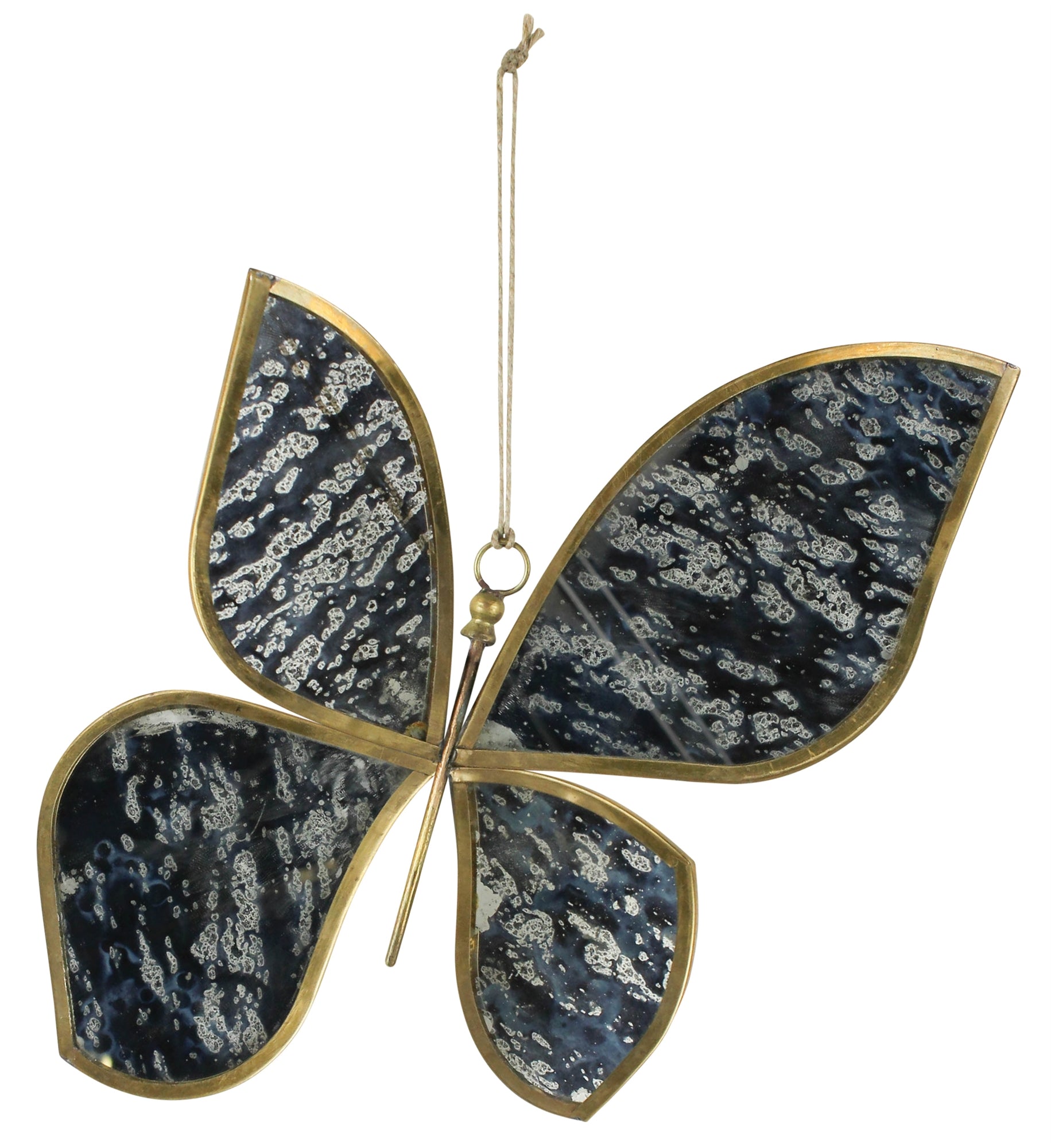 Butterfly, Leaded Glass Set Of 4 By HomArt | Ornaments | Modishstore