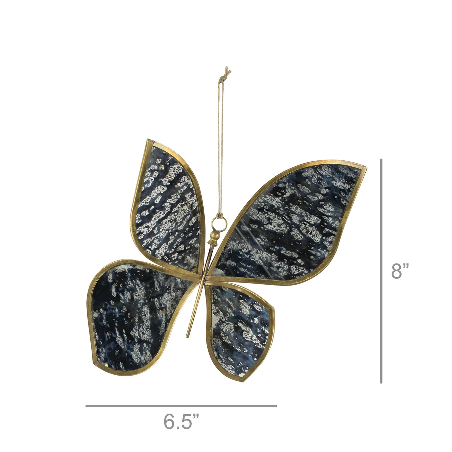 Butterfly, Leaded Glass Set Of 4 By HomArt | Ornaments | Modishstore - 2