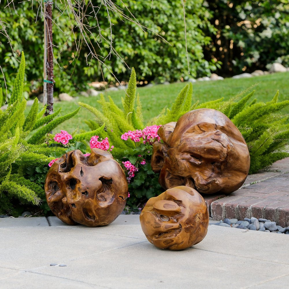 Habini Teak Balls By Garden Age Supply