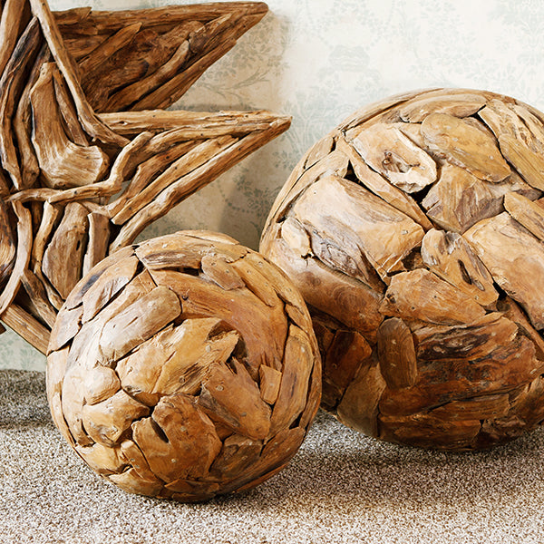 Harini Driftwood Balls By Garden Age Supply | Sculptures | Modishstore - 2