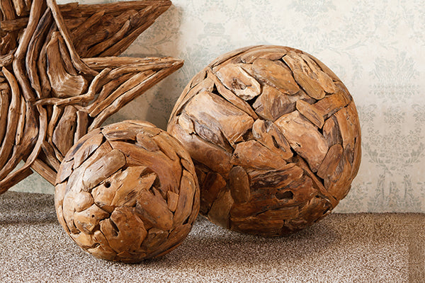 Harini Driftwood Balls By Garden Age Supply | Sculptures | Modishstore - 1
