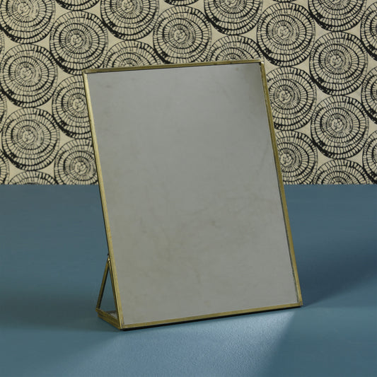 Monroe Vanity Mirror - Large - Brass Set Of 4 By HomArt | Mirrors | Modishstore