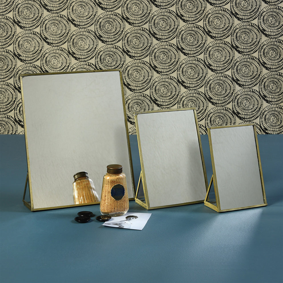 Monroe Vanity Mirror - Large - Brass Set Of 4 By HomArt | Mirrors | Modishstore - 2