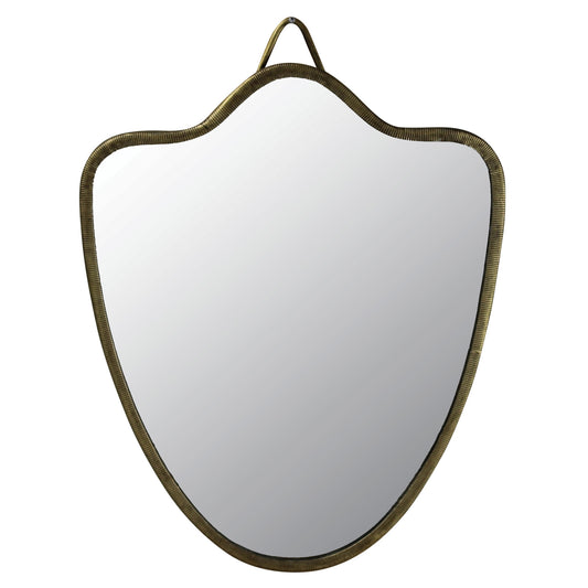 Vadara Mirror, Brass - Shield Set Of 4 By HomArt | Mirrors | Modishstore