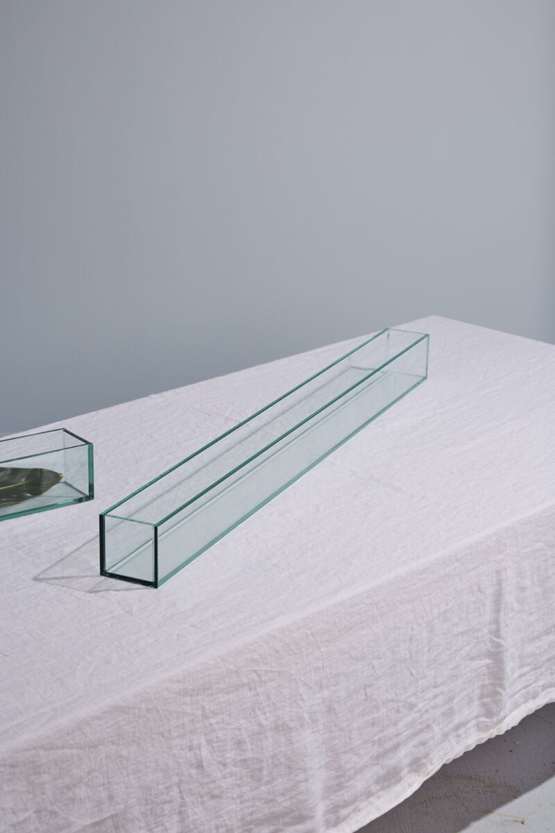 Glass Plate Planter 24"x 4"x 4" By Accent Decor | Planters, Troughs & Cachepots | Modishstore - 3