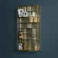 Monroe Divided Wall Case - Brass By HomArt | Wall Shelf | Modishstore - 2