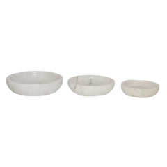 Mercer Marble Bowls, Set of 3 By HomArt