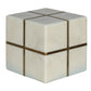 Aperture Cube, Brass & Marble By HomArt | Ornaments | Modishstore - 2