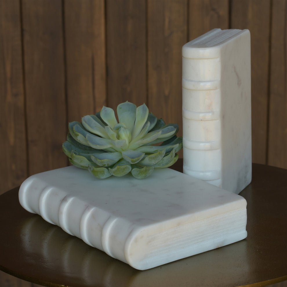 Marble Book - Small Set Of 4 By HomArt | Ornaments | Modishstore