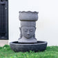 Lava Stone Lotus Buddha Head Fountain By Garden Age Supply