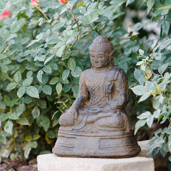 Small Sitting Buddha Set of 4 By Garden Age Supply | Sculptures | Modishstore - 1