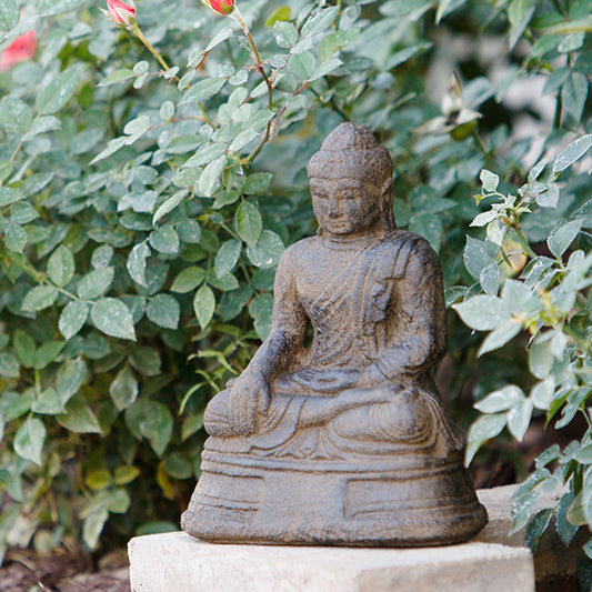 Small Sitting Buddha Set of 4 By Garden Age Supply | Sculptures | Modishstore - 1