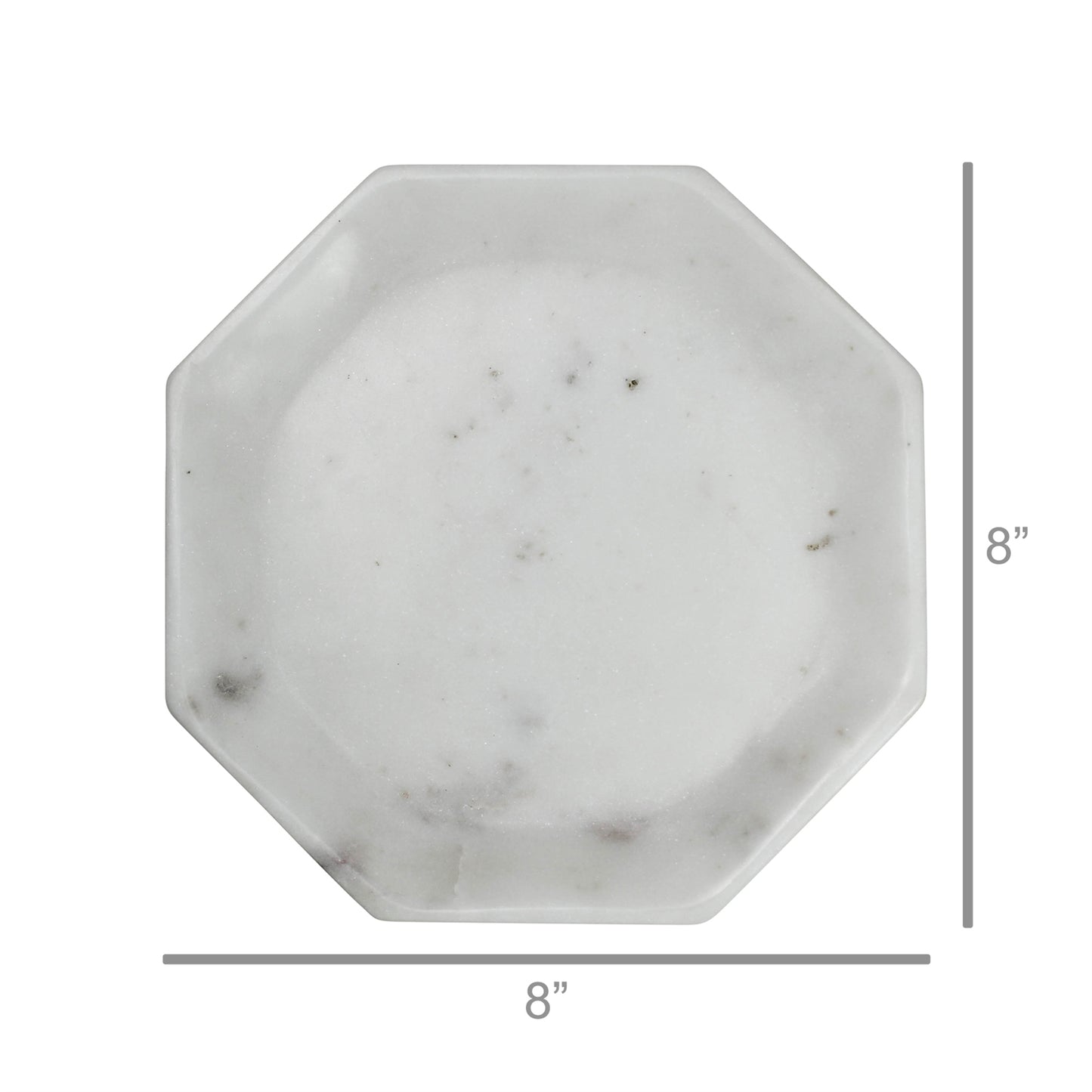 Essex Octagon Plate, Marble - Small Set Of 4 By HomArt | Kitchen Accessories | Modishstore - 4