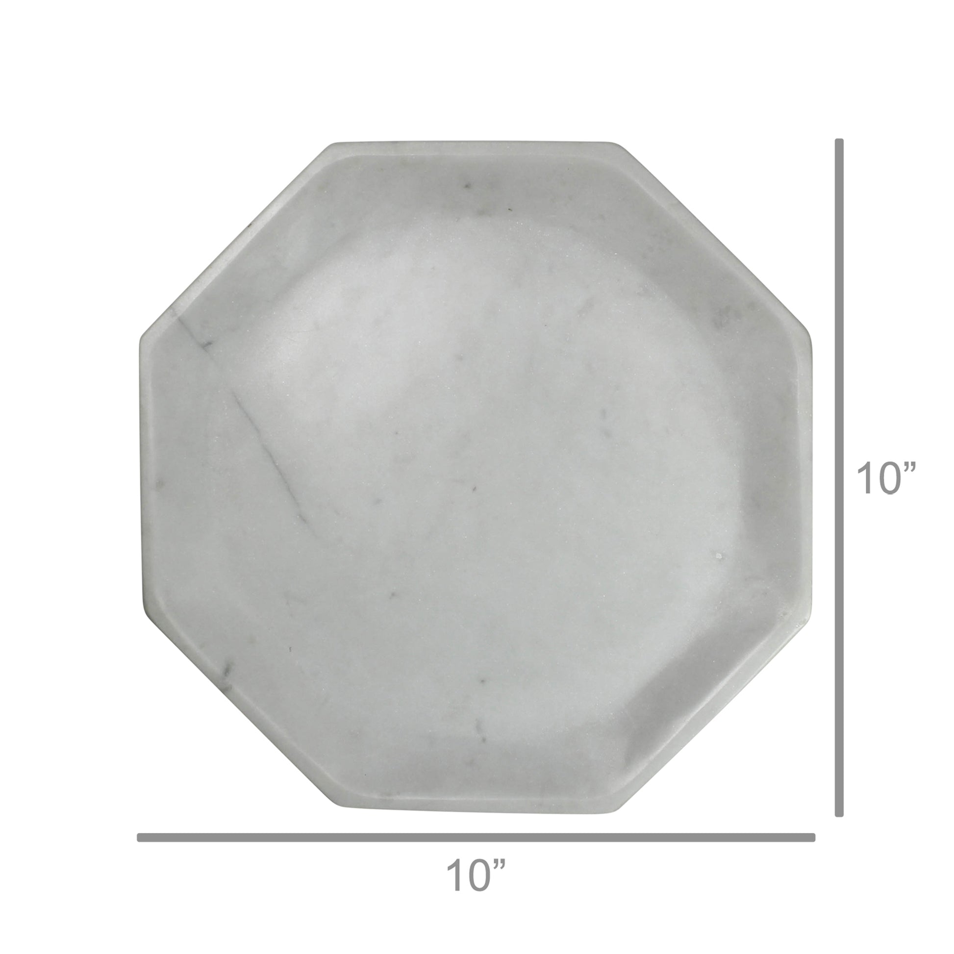 Essex Octagon Plate, Marble - Small Set Of 4 By HomArt | Kitchen Accessories | Modishstore - 9