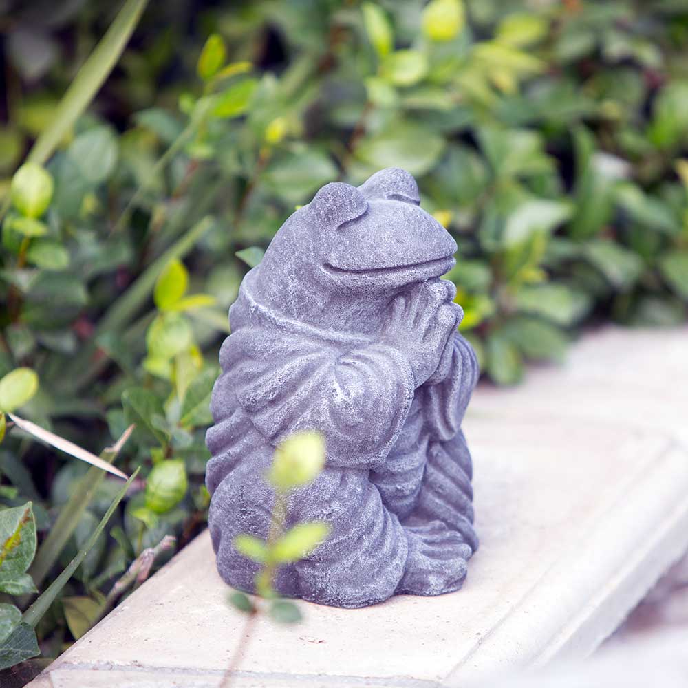 Praying Frog Set of 2 By Garden Age Supply