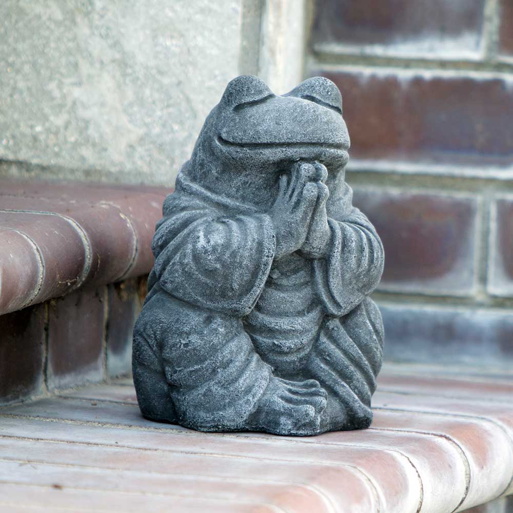 Praying Frog Set of 2 By Garden Age Supply | Sculptures | Modishstore - 1