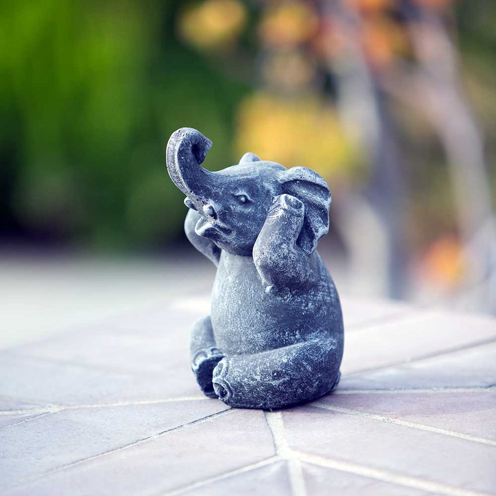 Baby Elephant Set of 4 By Garden Age Supply | Sculptures | Modishstore - 2