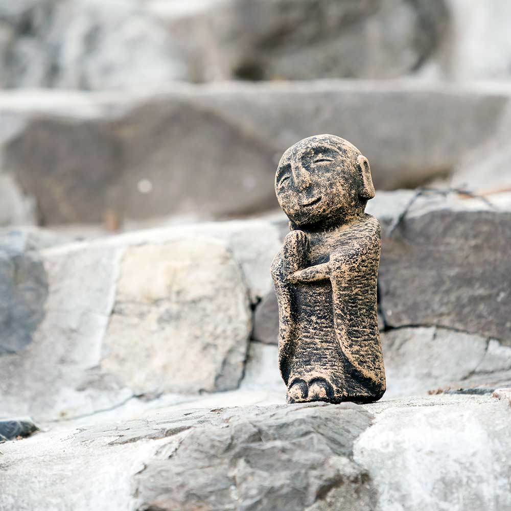 Crossed Hand Jizo Set of 4 By Garden Age Supply | Sculptures | Modishstore - 1