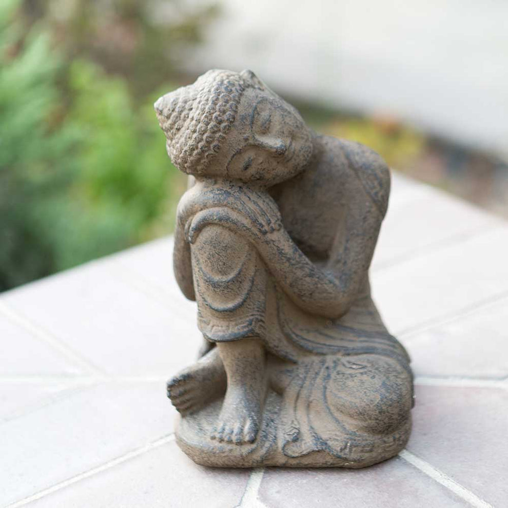 Resting Buddha Set of 4 By Garden Age Supply | Sculptures | Modishstore - 2