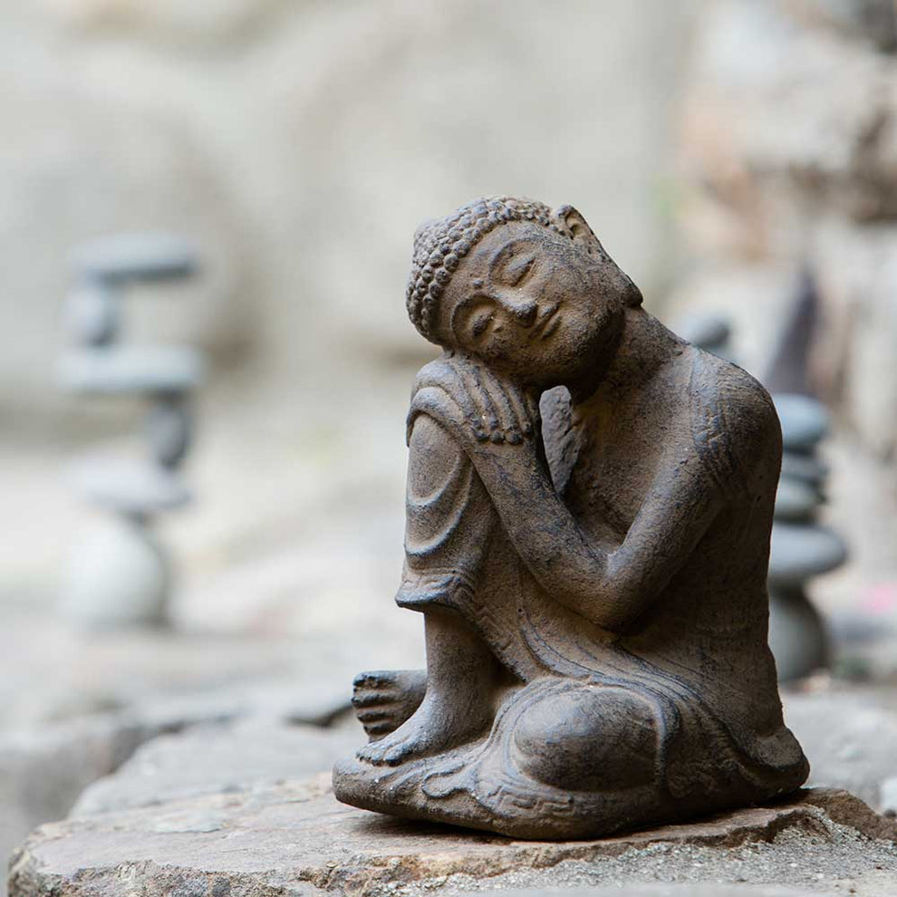 Resting Buddha Set of 4 By Garden Age Supply | Sculptures | Modishstore - 5
